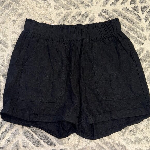 Costco Shorts Briggs Women Medium Black Orange Stripes - Picture 8 of 13